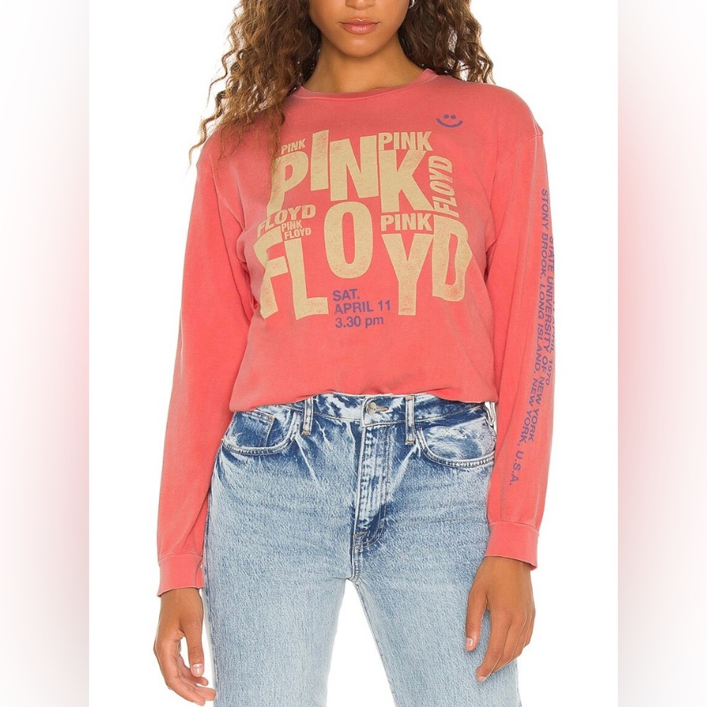 NWT Daydreamer Pink Floyd New York Oversized Long Sleeve Tee